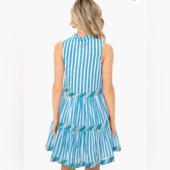 Tuckernuck Oliphant Yoke Dress in Playa Blue Size Small - Picture 7 of 12